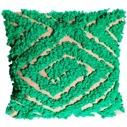 Coussin brodé en laine