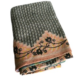 Plaid ancien en coton